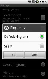 Changing Ringtones Android OS