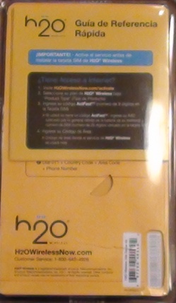 H2O wireless sim pack back cover