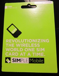 Simple Mobile Sim package