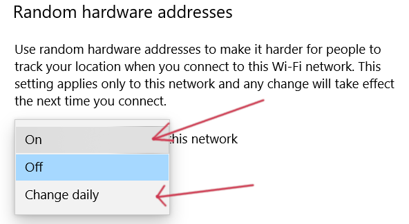 Random Hardware addresses daily