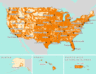 AT&T Wiress Coverage map
